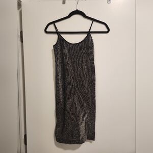 Sugarlips Black Sparkle Mini Dress